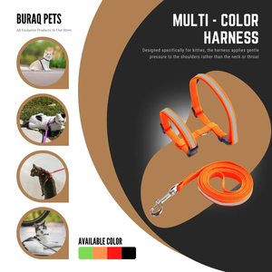 Reflective Cat <b>Harness</b> Body Set OEM ODM Custom Logo Adjustable Cat <b>Harness</b> & Leash Set Direct Manufacturer - Product Image 4