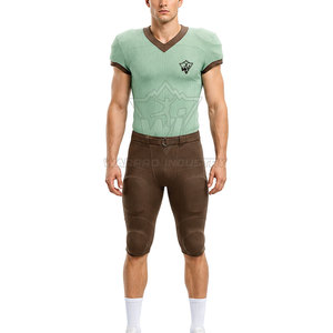 Uniforme de Fútbol Americano Transpirable de Poliéster de Alta Calidad, Jersey y Pantalones Personalizados con Impresión por Transferencia de Calor, Diseñados para Atletas - Product Image 3