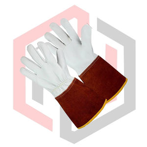 Gants de soudage en peau de mouton, gants de soudage TIG en cuir, résistants aux déchirures, sans silicone, sans poudre, stériles, personnalisables - Product Image 4