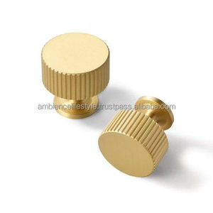 Stylish Decorative Brass <b>Knobs</b> Designer Cabinet Drawer Pull <b>Handles</b> Elegant <b>Furniture</b> Hardware Accessories Modern Home Upgrade - Product Image 2