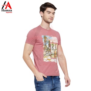 T-shirts à col rond marrons pour hommes élégants Design graphique de surf 100% coton respirant manches courtes écologiques pour la plage décontractée - Product Image 4