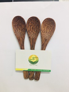 Juego de Cubiertos Ecológicos de Madera de Coco Hechos a Mano, Cuchillo, Cuchara, Tenedor, Kit Completo de Fábrica Vietnamita, Exportación Sostenible al por Mayor - Product Image 5