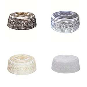 Gorro Musulmán Elegante de Moda, Gorro de Arabia Saudita, Gorros de Oración Namaz, Gorros Tejidos a Crochet, Gorros Transpirables - Product Image 1