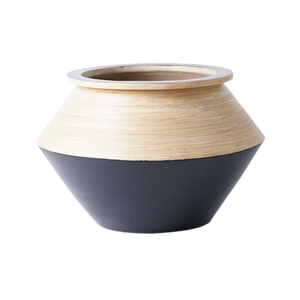 Pot de fleurs unique en bambou tressé, pot de fleurs design, pot de fleurs d'intérieur pour décoration de maison de style scandinave, vente en gros depuis le Vietnam - Product Image 1