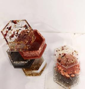 Caja de Resina Decorativa Hecha a Mano para Joyas, Organizador de Almacenamiento de Joyas, Pequeño Contenedor de Regalo de Resina Personalizado - Product Image 2