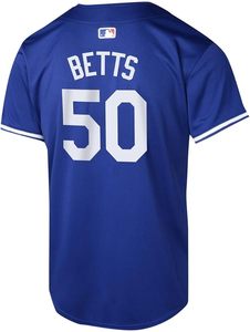 Maillot de baseball pour jeunes Los Angeles Dodgers Mookie Betts, bleu alternatif - Product Image 3