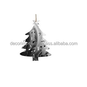 Rose en fer/aluminium de luxe faite à la main représente l'amour imprimer ornements d'arbre de Noël suspendus fête de vacances pendentif père noël - Product Image 2