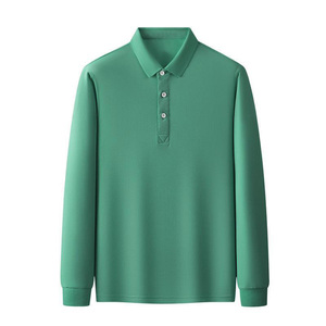 Camiseta Polo Premium de Manga Larga para Hombre, Tejido de Poliéster Transpirable, Absorbente de Humedad, Cómoda para Uso Diario, Camisetas Polo para Hombre - Product Image 2