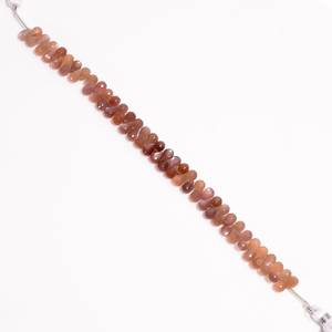 Natural Chocolate Moonstone Faceted Teardrop Shape Gemstone Beads Strands 6x8mm Loose Moonstone Beads For Jewelry Making Wholesa - Product Image 4