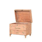 La Mejor Colección de Baúles Vintage Hechos a Mano de Madera Maciza con 2 Compartimentos y 2 Estantes, Decoración para Sala de Estar Combinable, Garantía de 10 Años, MOQ 1 - Product Image 2