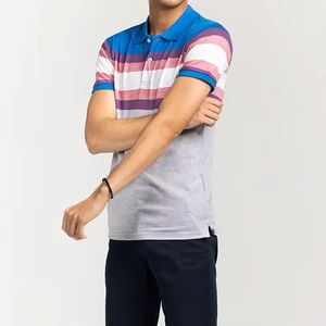Nouveaux polos OEM en gros, t-shirts personnalisés pour hommes, polos de golf vierges à boutons, coupe ajustée, maillots personnalisés en sergé pour hommes - Product Image 3