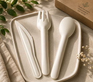 Couteau compostable de 155 mm pour les voyages, les pique-niques en plein air et le service de repas en camping, couteau pour le déjeuner, le dîner, les collations et les événements de restauration - Product Image 4