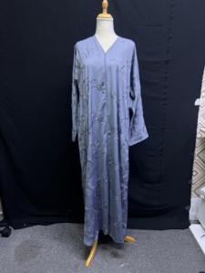 Nouvelle Abaya Traditionnelle Islamique Turque pour Femme, Modèle 2026, Magnifique, Respirante, en Polyester, à Motifs Floraux, Longueur Ras du Sol, Idéale pour Mariage - Product Image 5