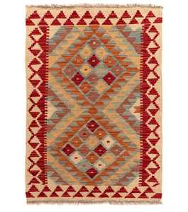 Alfombra de Lana y Yute Kilim Hecha a Mano en India, Diseño Abstracto, Lavable, Natural, para Hogar, Oficina, Sala de Estar, Dormitorio - Product Image 3