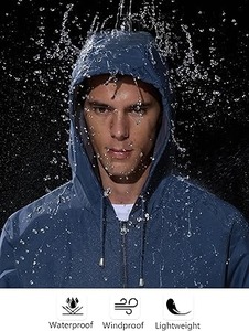 Custom Lightweight Breathable Waterproof Windbreaker for Men New Design Outdoor Rain Jacket Series - Product Image 3