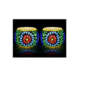 Hot Sale Glass Candle <b>Holder</b> Colorful Modern Theme Multi-Size Glass Mosaic <b>Tealight</b> <b>Holder</b> for Home Decoration - Product Image 1
