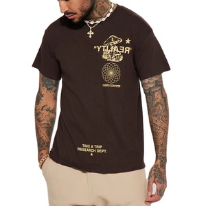 T-shirt vintage personnalisable avec logos thermocollés, décontracté, vierge, de marque, pour homme, coupe oversize, épais, et ensemble short pour homme - Product Image 1