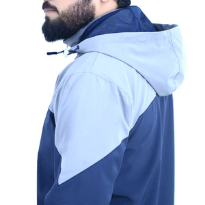 Custom Logo Coating <b>Soft</b> <b>shell</b> Windbreaker <b>Jacket</b> for <b>Men</b> High Quality Stand Collar Design Plain Dyed <b>Jacket</b> for man - Product Image 2