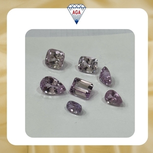 คุณภาพสูงพลอย kunzite สีชมพูแร่ kunzite เหลี่ยมเพชรพลอยรูปร่างผสมฟรีไซส์อัญมณีหลวมธรรมชาติจำนวนมากสำหรับการทำเครื่องประดับ - Product Image 6