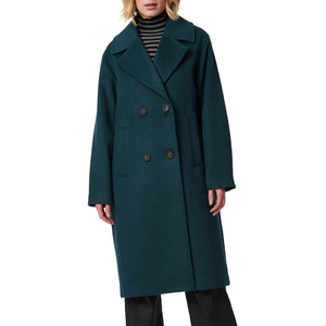 Women's Casual Long <b>Woolen</b> Winter <b>Coat</b> Breathable Dyed Fabric Belt Closure Warm Fashion Overcoat Full Length Outerwear - Product Image 1