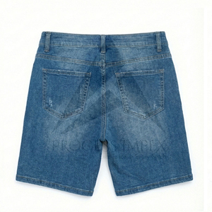 กางเกงยีนส์ขาสั้นผู้ชายประดับเพชร กางเกงยีนส์คริสตัลสุดหรู สตรีทแวร์ ขายส่งจำนวนมาก กระบวนการนำเข้า-ส่งออก - Product Image 6