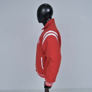 Chaqueta Varsity Vintage de Invierno para Hombre, Estilo Letterman, Béisbol, Bomber, Personalizada, de Poliéster y Spandex, Manga Ajustada, con Botones de Cuerno - Product Image 2