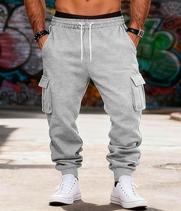 High Quality Elastic and Drawstring Closer Lightweight Classic Fits Straight <b>Trouser</b> Pants for <b>Men</b> - Product Image 5