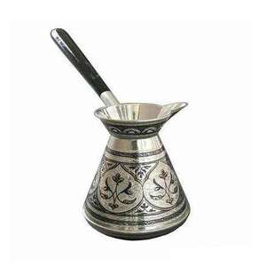 Cafetière turque en cuivre finition brillante, ustensile de cuisine classique et élégant, cafetière en cuivre fantaisie, forme personnalisable, théière turque Hot Ale - Product Image 1