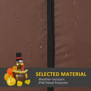 Globo Inflable de 5 pies con Diseño de Pavo y Calabaza de Acción de Gracias con Luces LED, Decoración Inflable para Jardín, Patio y Festividades - Product Image 5