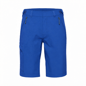 TESSUTO Royal Blue Mid-Rise Woven Hiking <b>Shorts</b> <b>Men's</b> Sporty Outdoor <b>Zip</b> Pocket Trekking <b>Shorts</b> Custom OEM - Product Image 1