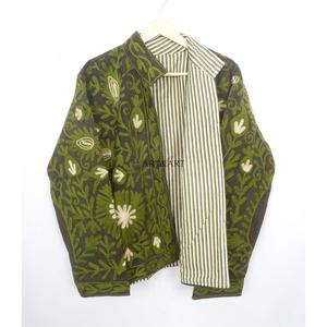 Wholesale Eco-Friendly Quick Dry Elegant Embroidered Cotrise Jacket Regular Autumn/Winter Coat Traditional Patterns Breathable - Product Image 1