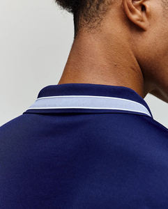 New Fashion 100% Cotton <b>Hip</b> Hop Mens polo shirt 200 GSM Custom Digital Printed Solid Logo Navy Blue Breathable Pique Fabric - Product Image 2