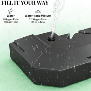 Set di Pesi per Base Ombrellone a Braccio per Ombrelloni e Basi da Patio - Product Image 3