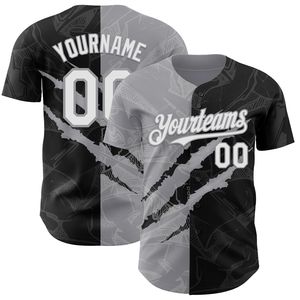 Maillot de baseball personnalisé à manches courtes, entièrement boutonné, antibactérien, col en V, sangle en T, 100 % coton biologique - Product Image 3