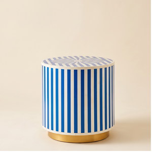 Table de chevet ronde en os incrusté de qualité supérieure, design moderne, meubles en os incrusté faits à la main pour la chambre à coucher - Product Image 1