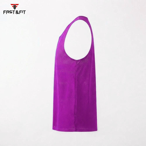 ราคาขายส่ง สินค้ามาใหม่ รับทำโลโก้ ราคาโรงงาน เสื้อกล้ามตาข่ายระบายอากาศสำหรับผู้ชาย เสื้อกีฬาแขนกุดตาข่ายสำหรับผู้ชาย - Product Image 6
