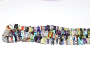 Venta al por mayor cuentas de discoteca de piedras preciosas múltiples cuentas naturales de citrino de forma cuadrada suave para la fabricación de joyas - Product Image 3