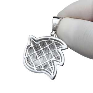 Pendentif de luxe Sonic Charm en moissanite et diamant, sans chaîne, en argent sterling 925, style Hip Hop, serti de pierres, cadeau d'anniversaire - Product Image 4