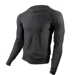 Breathable Knitted Eco-Friendly O-Neck <b>Spring</b> Fitness <b>Compression</b> T-Shirt Gym Workout High Quality Tops Running Jogging Wear Men - Product Image 2