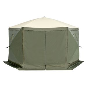 Gazebo Pop-Up 12x12 piedi con 6 Finestre in Rete Rimovibili per la Privacy e Protezione dal Vento, Tenda a 6 Lati con Zanzariera - Product Image 3