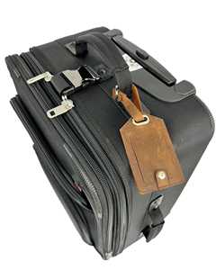 Personalized Genuine Leather Luggage Tags Travel Bag <b>Labels</b> Privacy Cover Suitcase Name Tags Bulk Logo LMP-0198 - Product Image 6