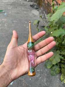 Elegant Attractive Pink Resin & Wooden <b>Crochet</b> <b>Hook</b> Handmade Luxury <b>Crochet</b> <b>Hooks</b> for Hand Knitting Accessory <b>Crochet</b> Tools - Product Image 5