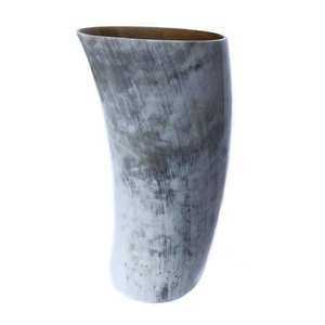 Handmade Rustic Decorative Antique Buffalo Horn Flower <b>Vase</b> <b>Set</b> Natural Horn in Two Sizes - Product Image 5