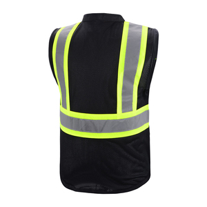 เสื้อกั๊กนิรภัยสะท้อนแสงโพลีเอสเตอร์กันน้ำระดับ 2 ของ SELF INDUSTRIES พร้อมโลโก้สั่งทำพิเศษ มองเห็นได้ชัดเจน - Product Image 3