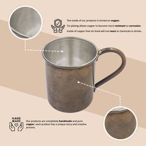 <b>Large</b> Selling Copper Plated Stainless Steel <b>Mug</b> Beer Drinking <b>Mug</b> Handcrafted Copper Cup Moscow Mule Copper <b>Mug</b> - Product Image 6