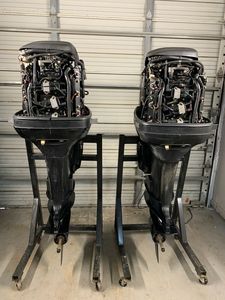 Prêt à expédier, Offre exceptionnelle, Meilleures ventes : Moteurs hors-bord d'occasion Twin 2010 225hp 225XL Optimax 25 Shaft avec équipements - Product Image 2
