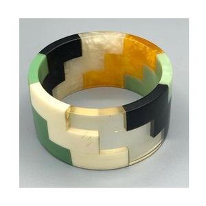 Bouton de manchette fabriqué à la main personnalisé hautement poli Bracelet commun en résine de mode de style ange vintage pour les femmes de l'inde - Product Image 1