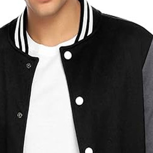 OEM Custom Embroidery logo <b>Letter</b> Silk Satin Bomber Varsity <b>Jacket</b> for <b>Men</b> Bomber Varsity <b>Jacket</b> - Product Image 2