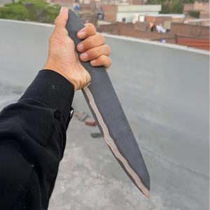 มีดใบเปล่าทำมือแบบกำหนดเอง Jexmoo พร้อมใบมีดเหล็กคาร์บอนและปลอกหนัง - ของขวัญสำหรับเชฟ - Product Image 6