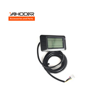 Afficheur LCD intelligent Yahodar Ebike KT-LCD7U en acier avec USB, étanche, prise SM, connecteur LCD, contrôleur KT, 24V 36V 48V